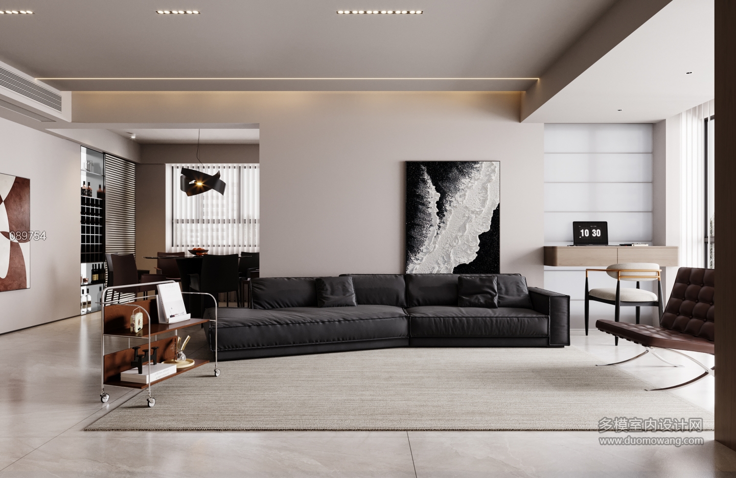 现代风格沙发墙