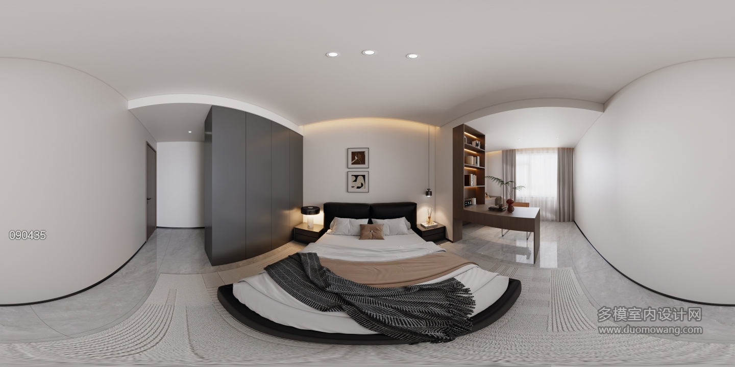 黑白灰主卧