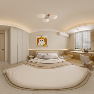 现代小孩房全景