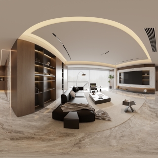 1现代客餐厅全景