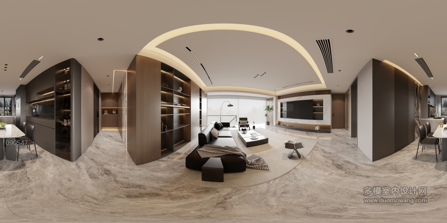 1现代客餐厅全景