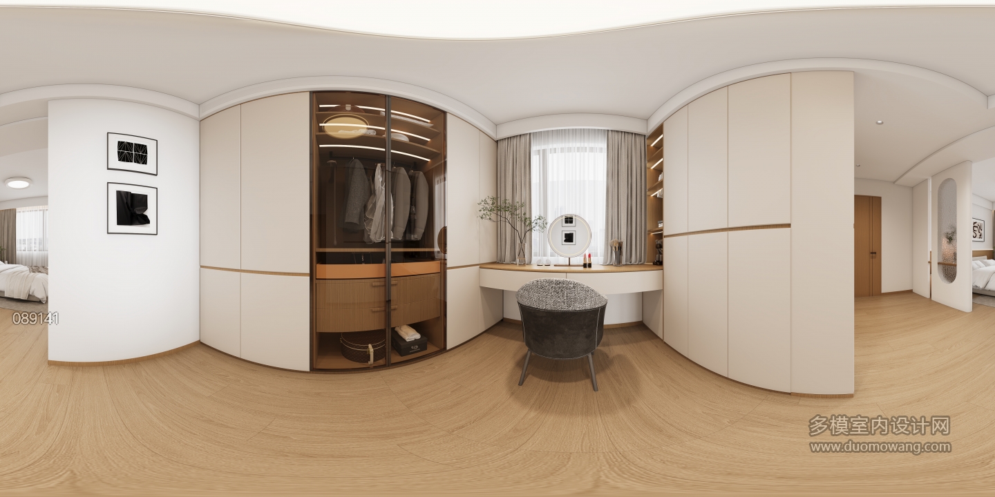 意式衣帽间全景