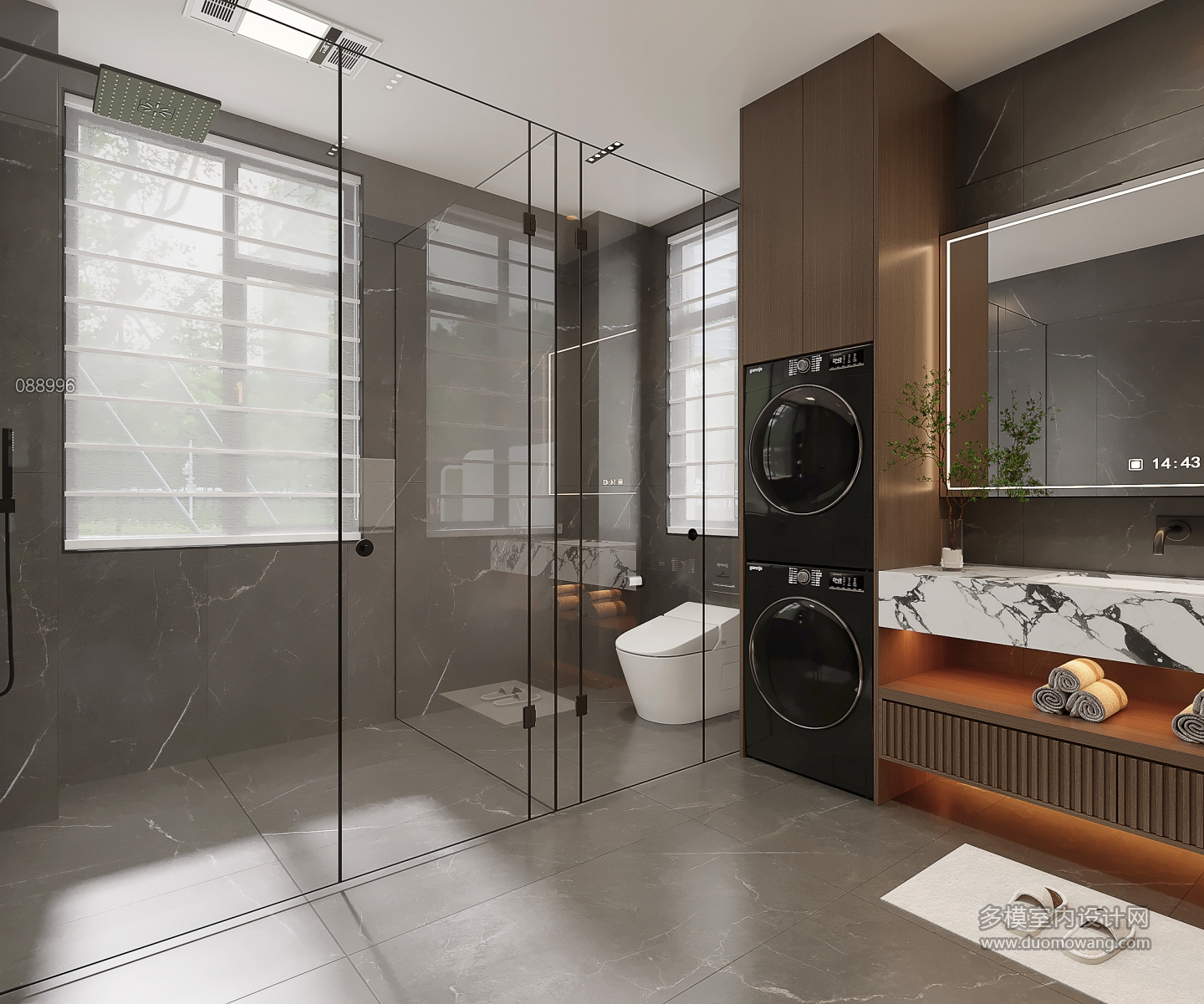 意式轻奢三楼主卫