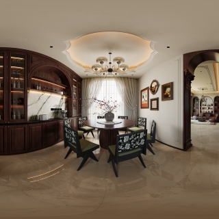 法式复古餐厅360