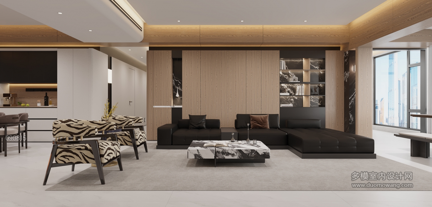 意式客厅沙发墙静态