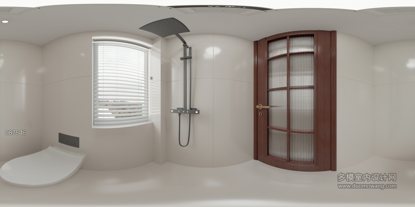 美式一楼卫生间全景