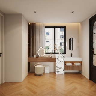 8现代中古风衣帽间单张