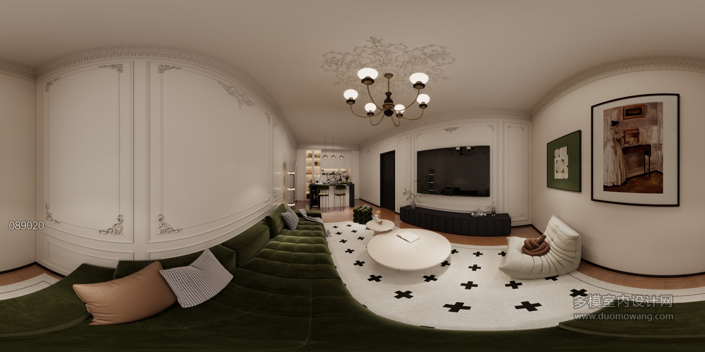 法式负一楼影音室