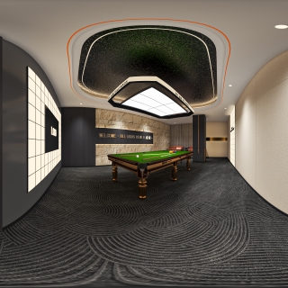 现代台球室全景3
