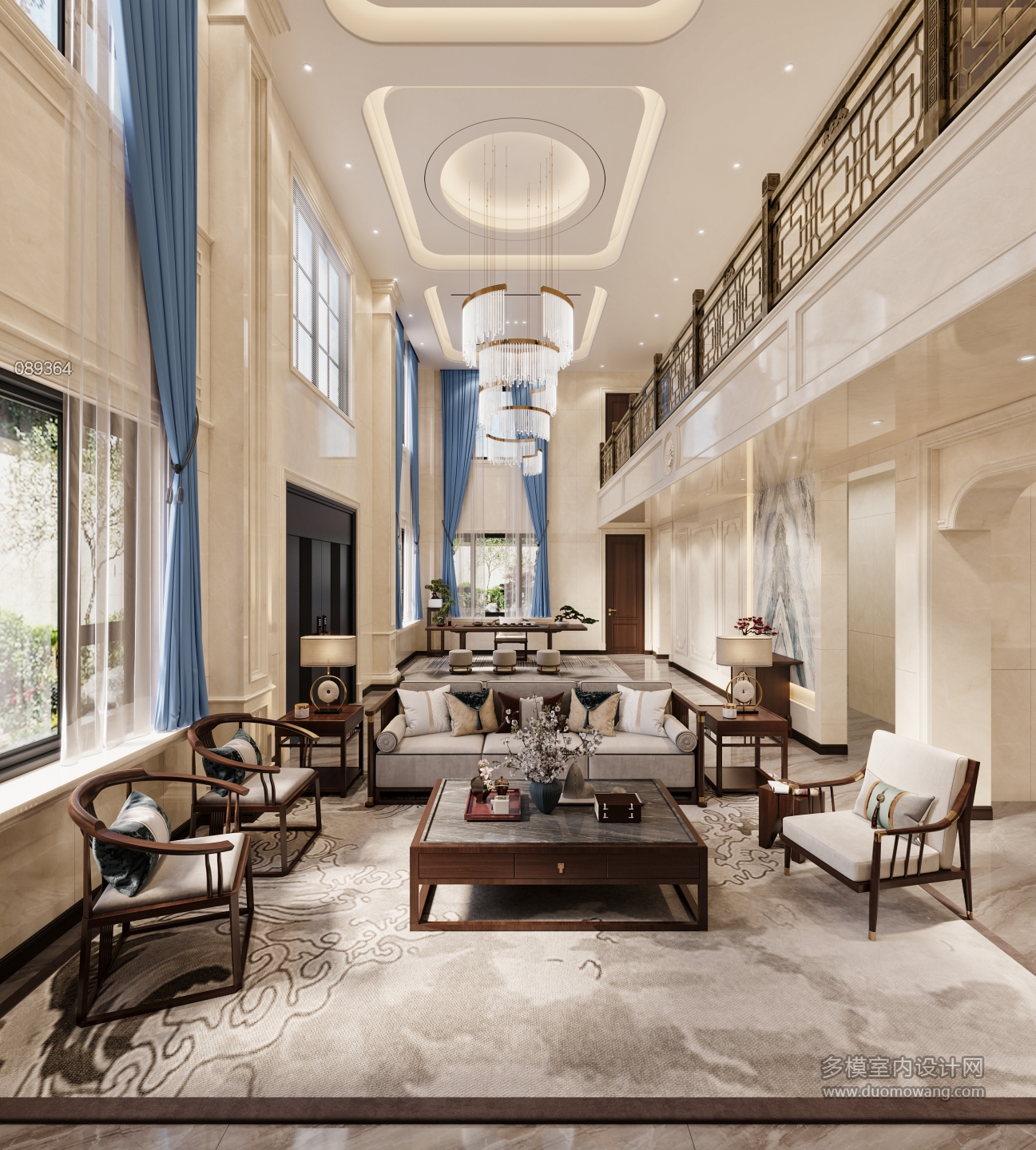 新中式沙发墙01