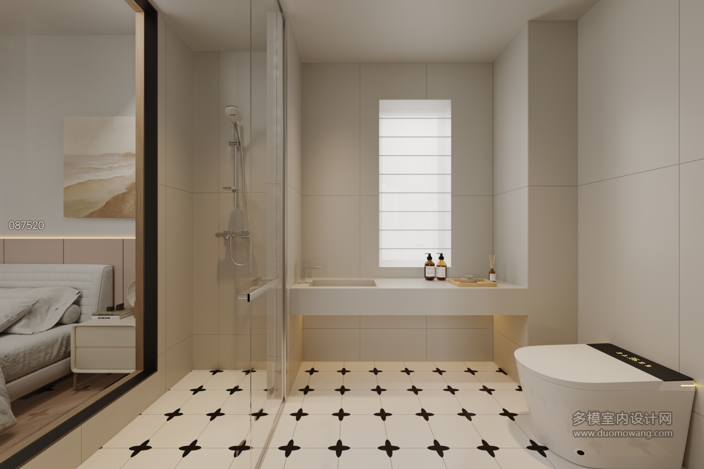 2楼小卧室卫生间静态