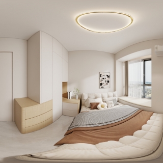 现代奶油风儿童房