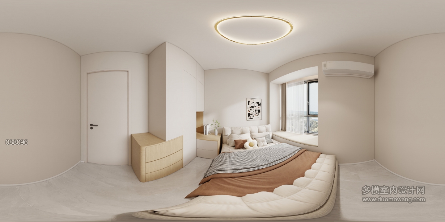 现代奶油风儿童房