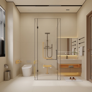 新中式一层卫生间