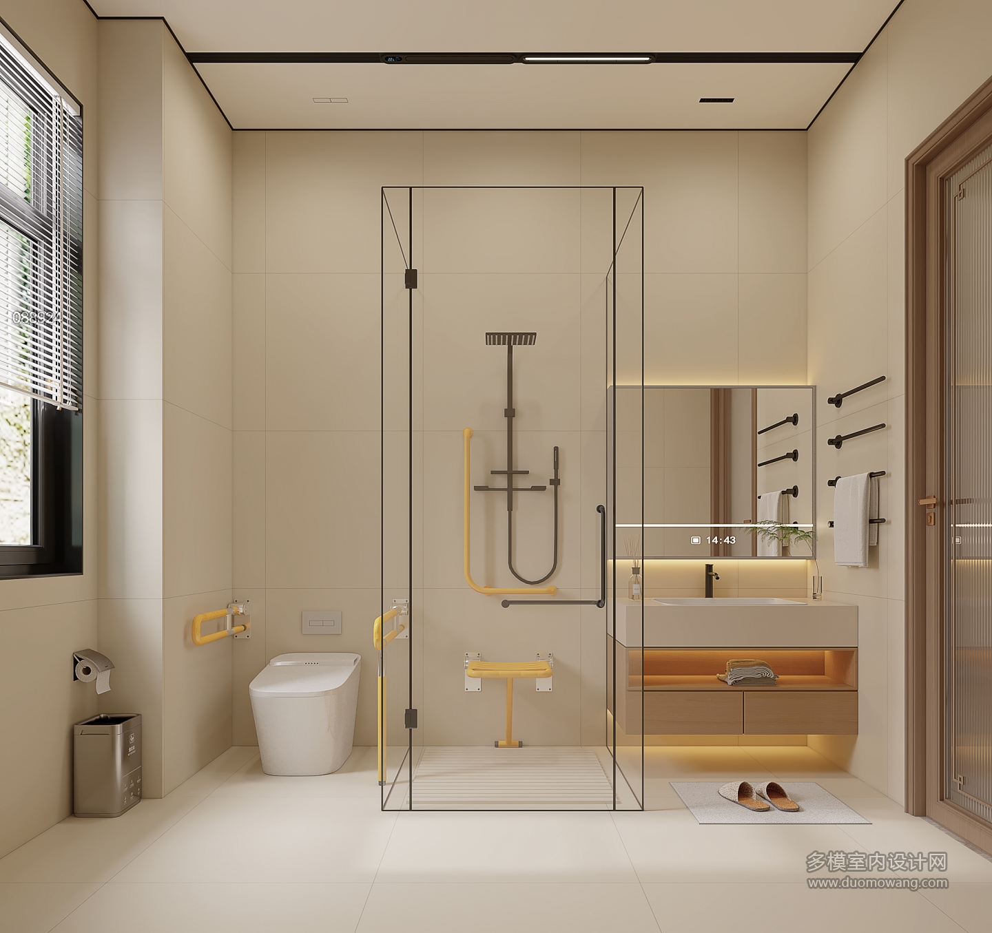 新中式一层卫生间