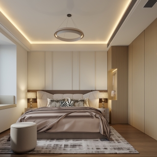现代主卧静态
