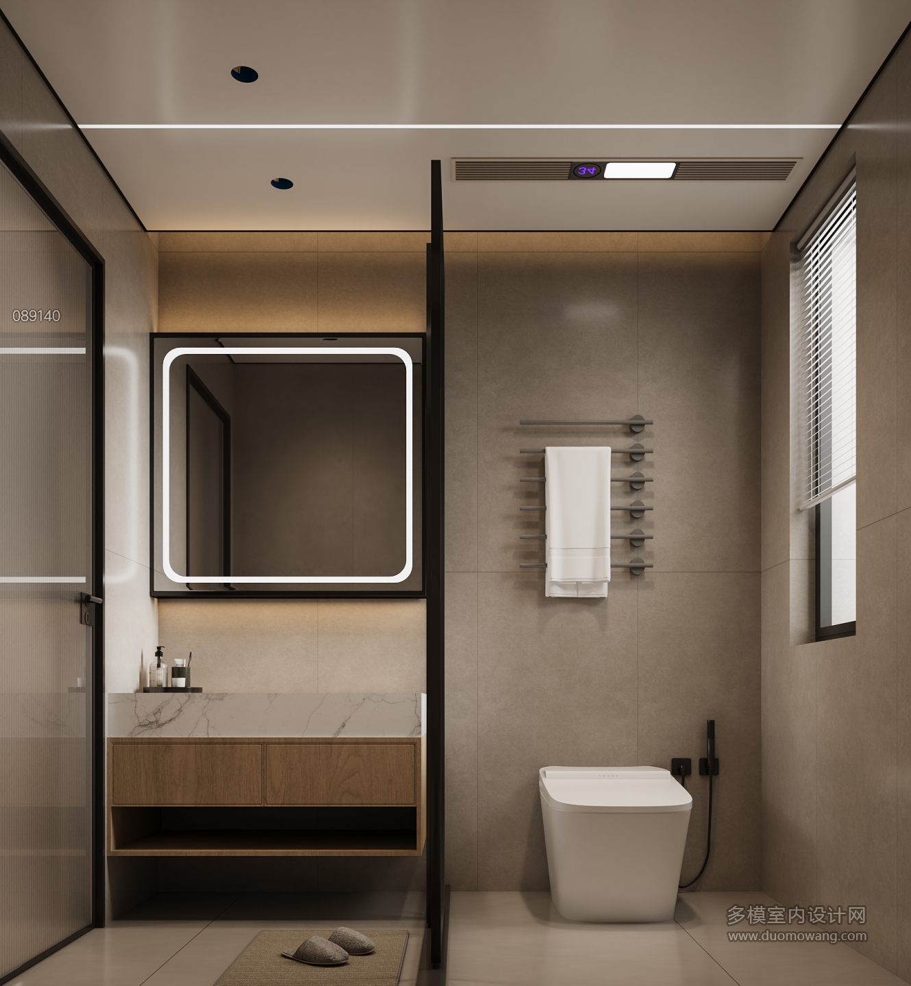 原木-卫生间特写