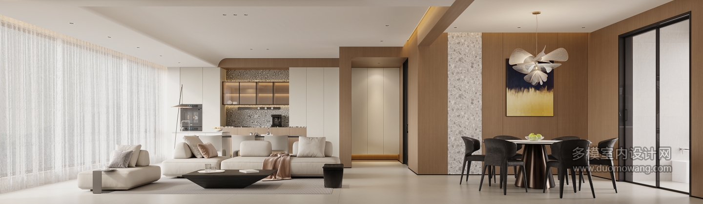 极简奶油沙发背景特写