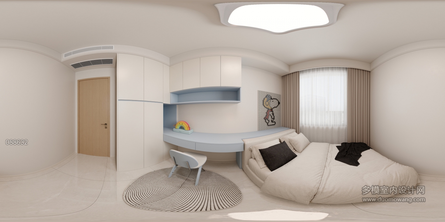 现代一层男孩房