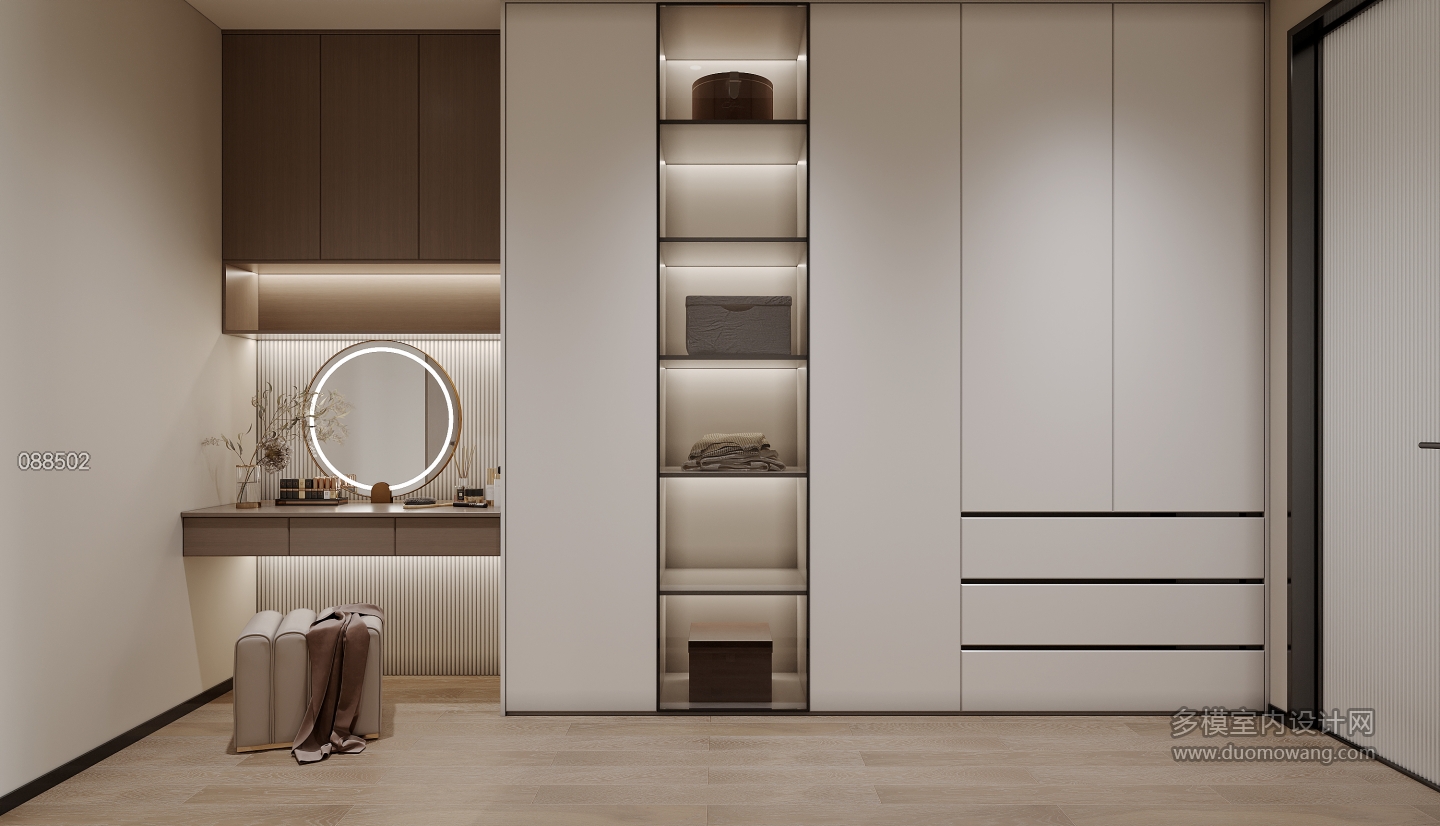 三楼_主卧衣帽间