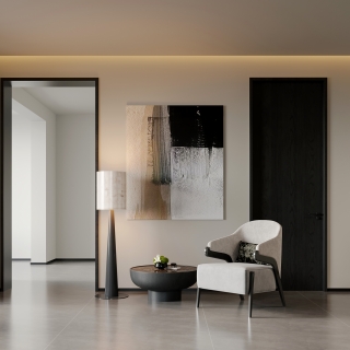 意式极简三层中庭