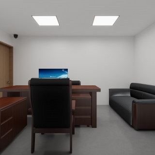 现代警察局工作人员办公区