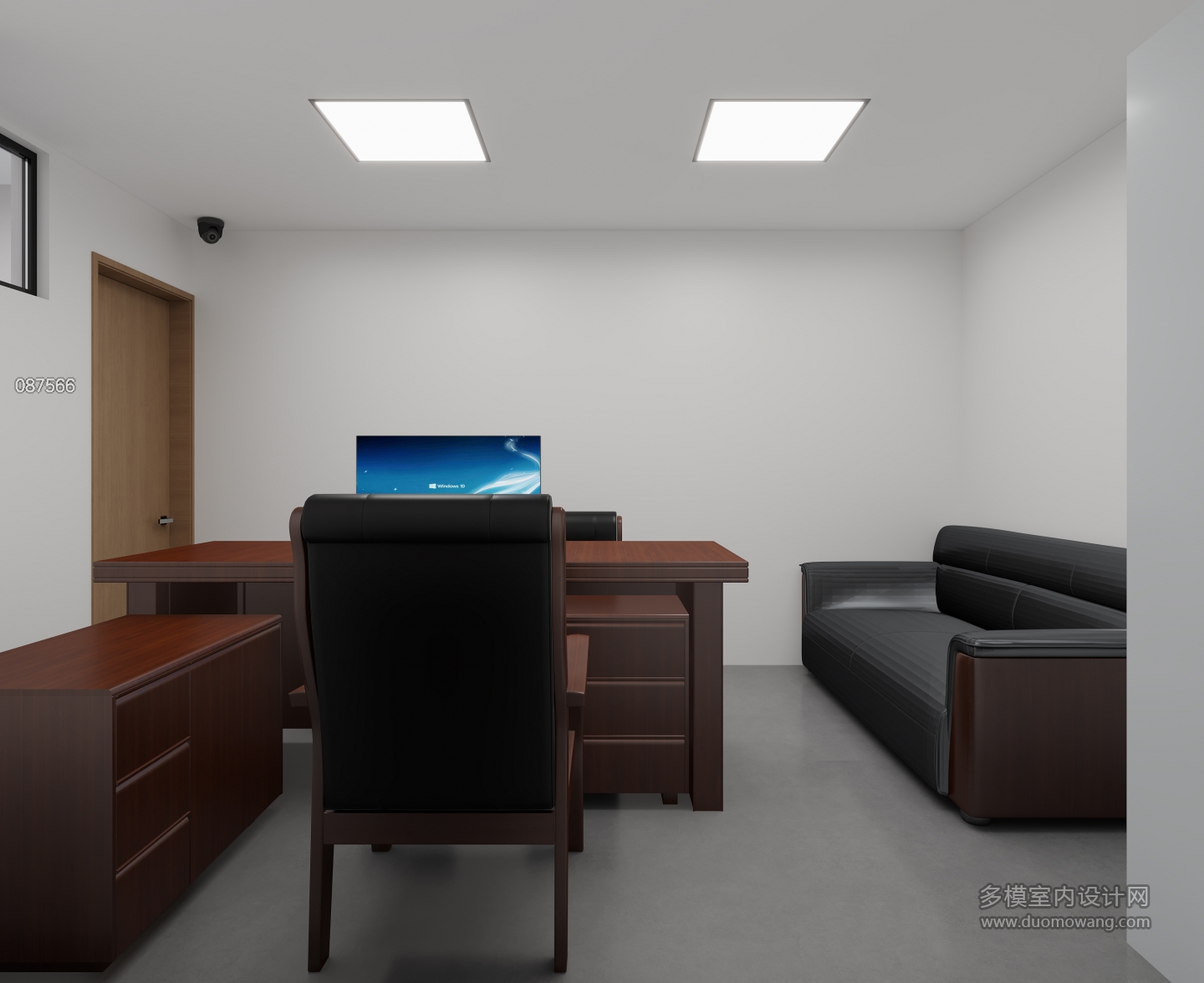 现代警察局工作人员办公区