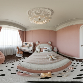 法式复古小女孩房360