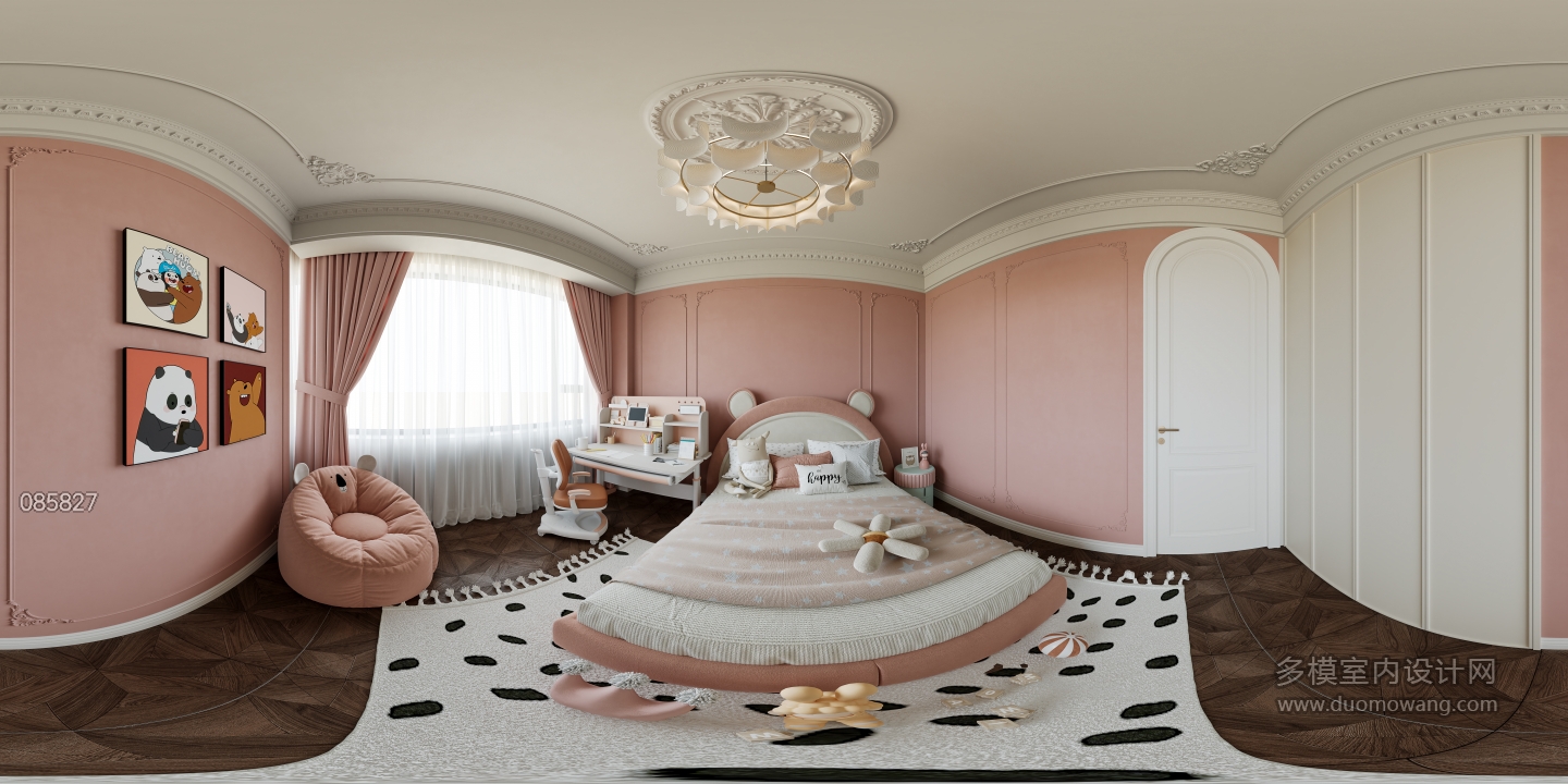 法式复古小女孩房360