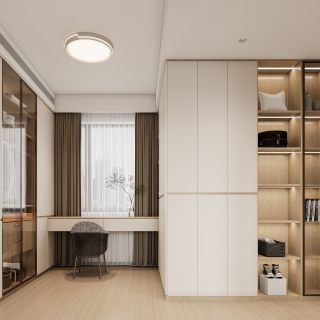 原木-衣帽间特写