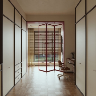 现代 中古风 书房 单张