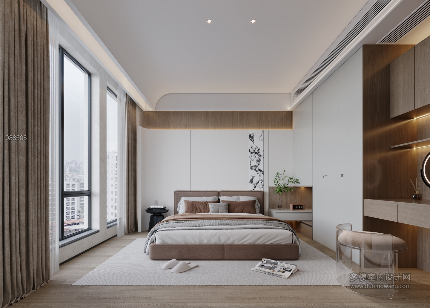 现代主卧室2特写