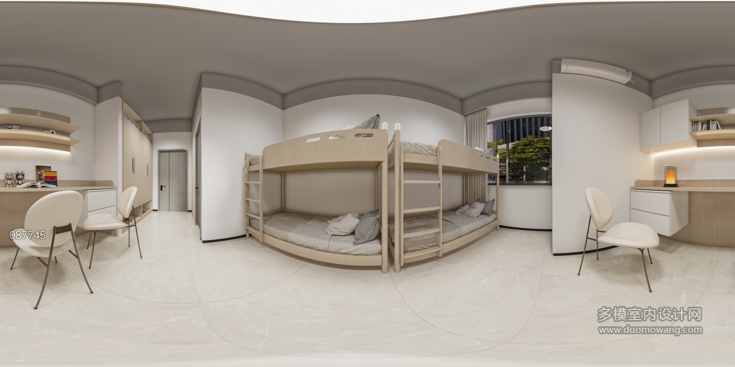 现代宿舍全景