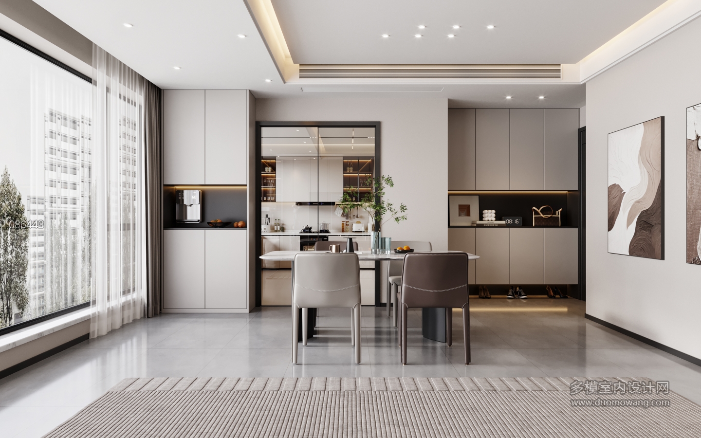 现代风格餐厅特写