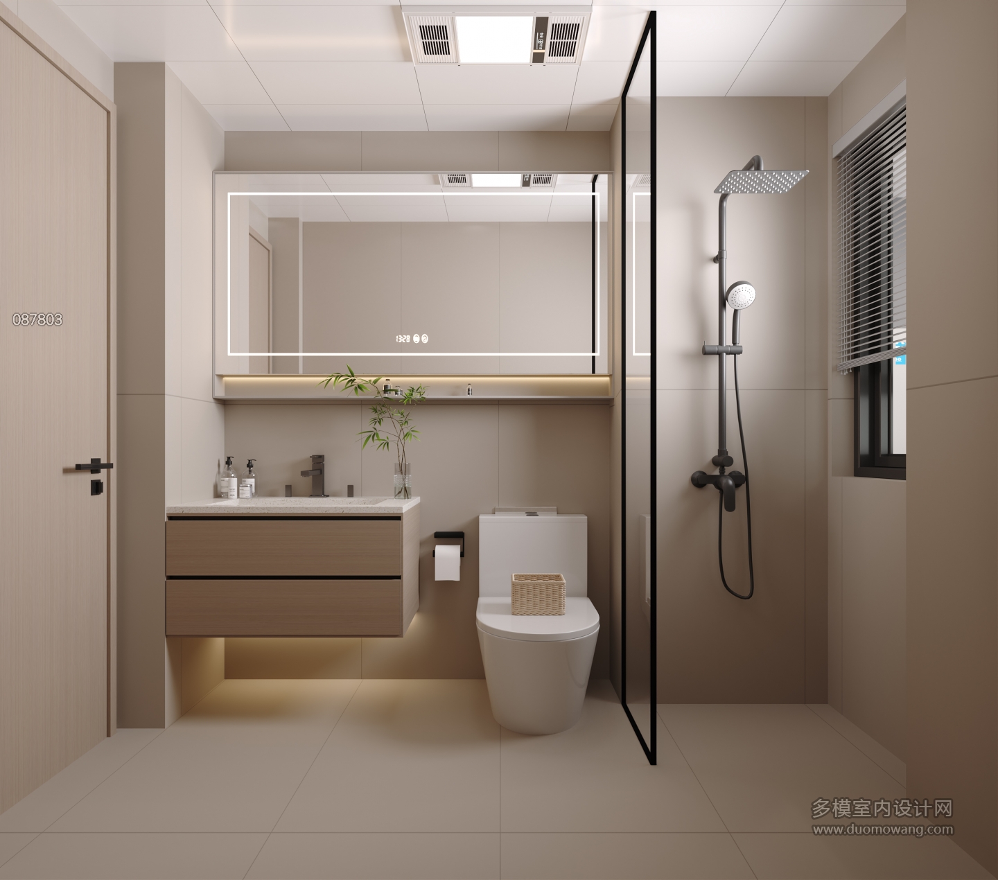 现代卫生间单张