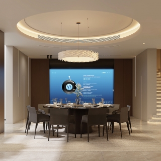 意式轻奢负一楼餐厅