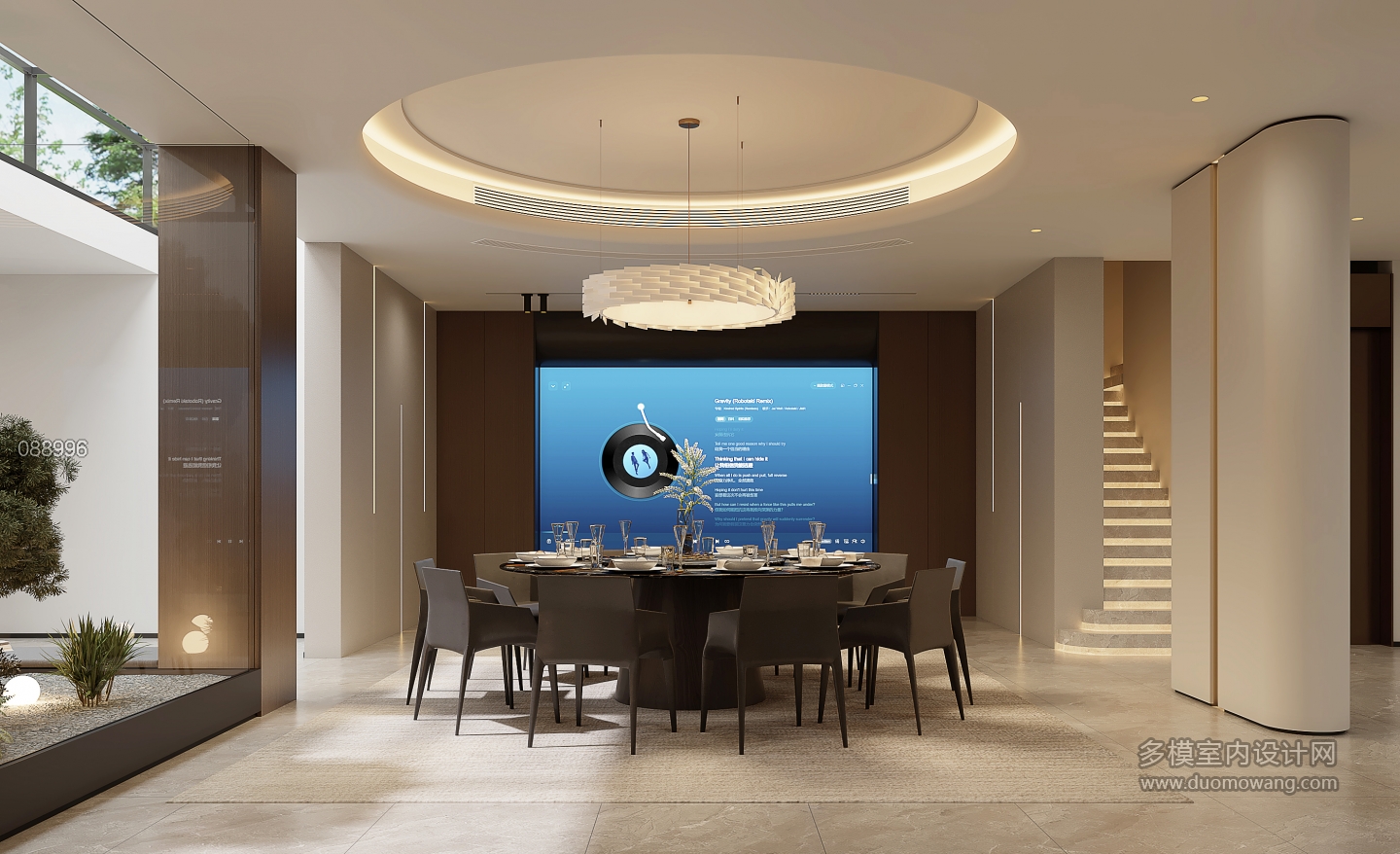 意式轻奢负一楼餐厅