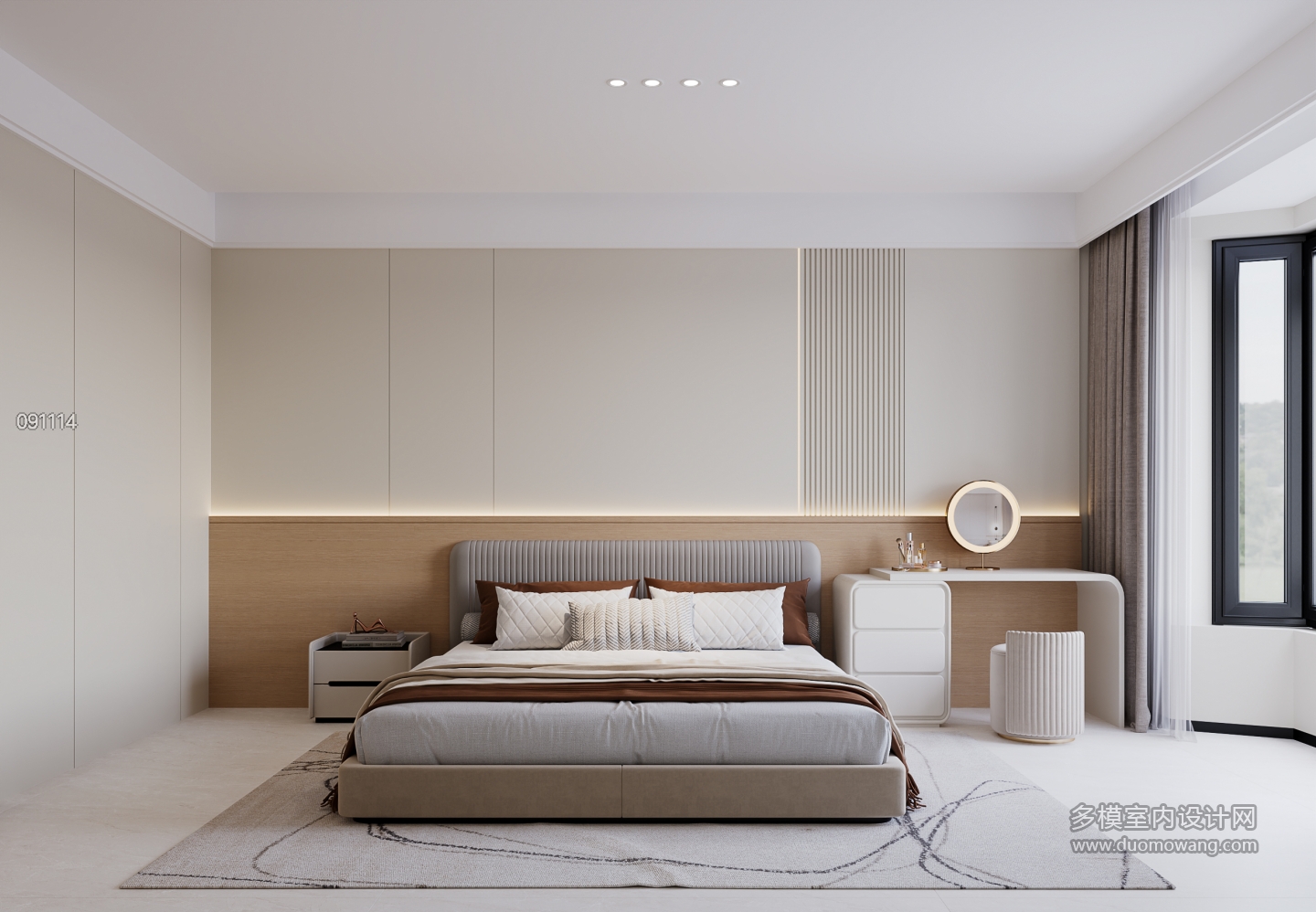 现代卧室 (1)