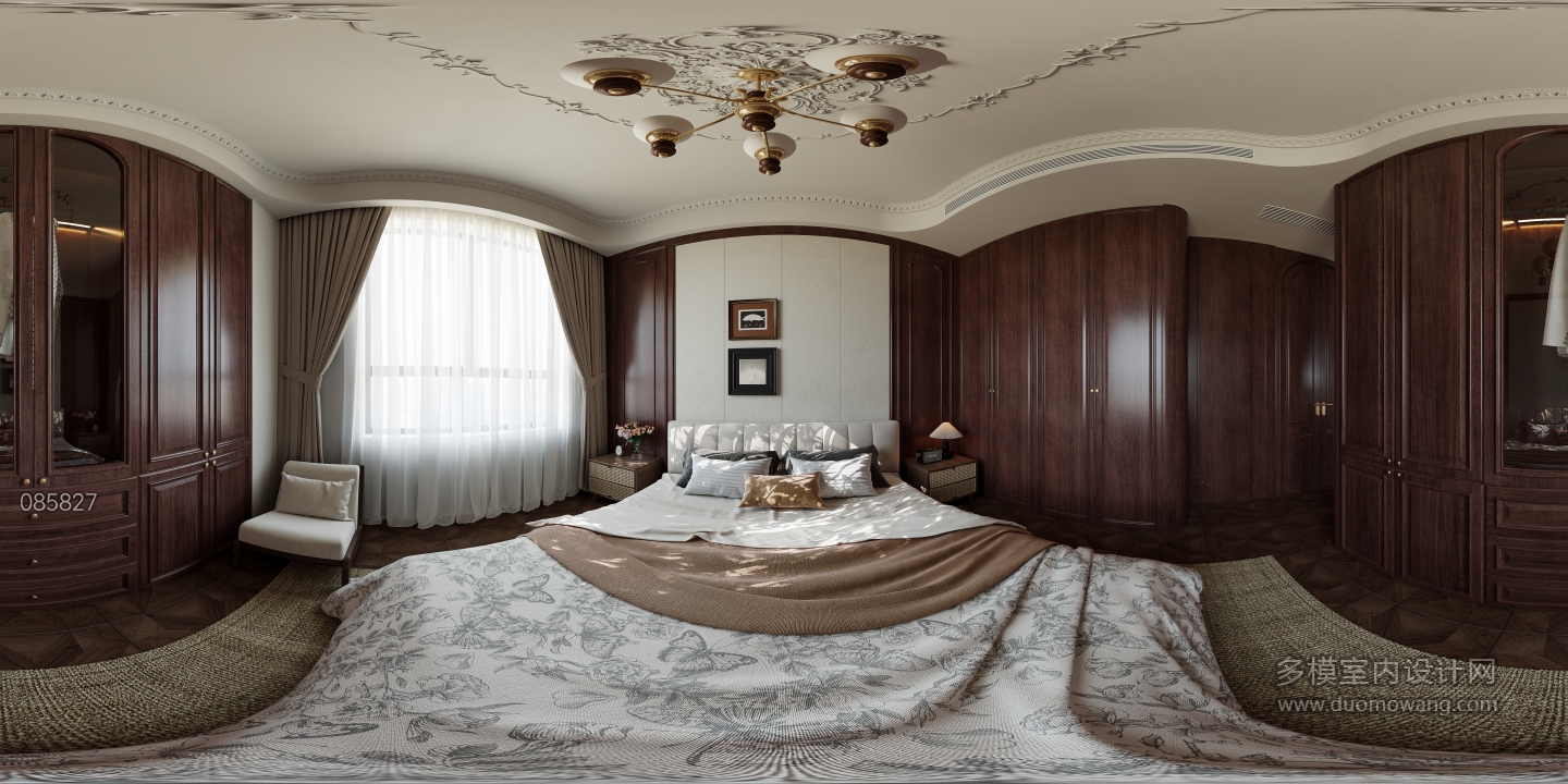 法式复古主卧360