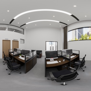 现代警察局执法支队办公区全景1