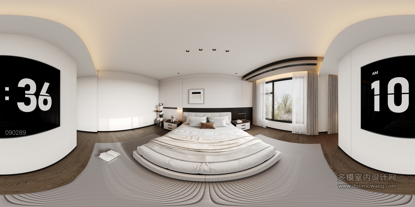 6现代主卧全景