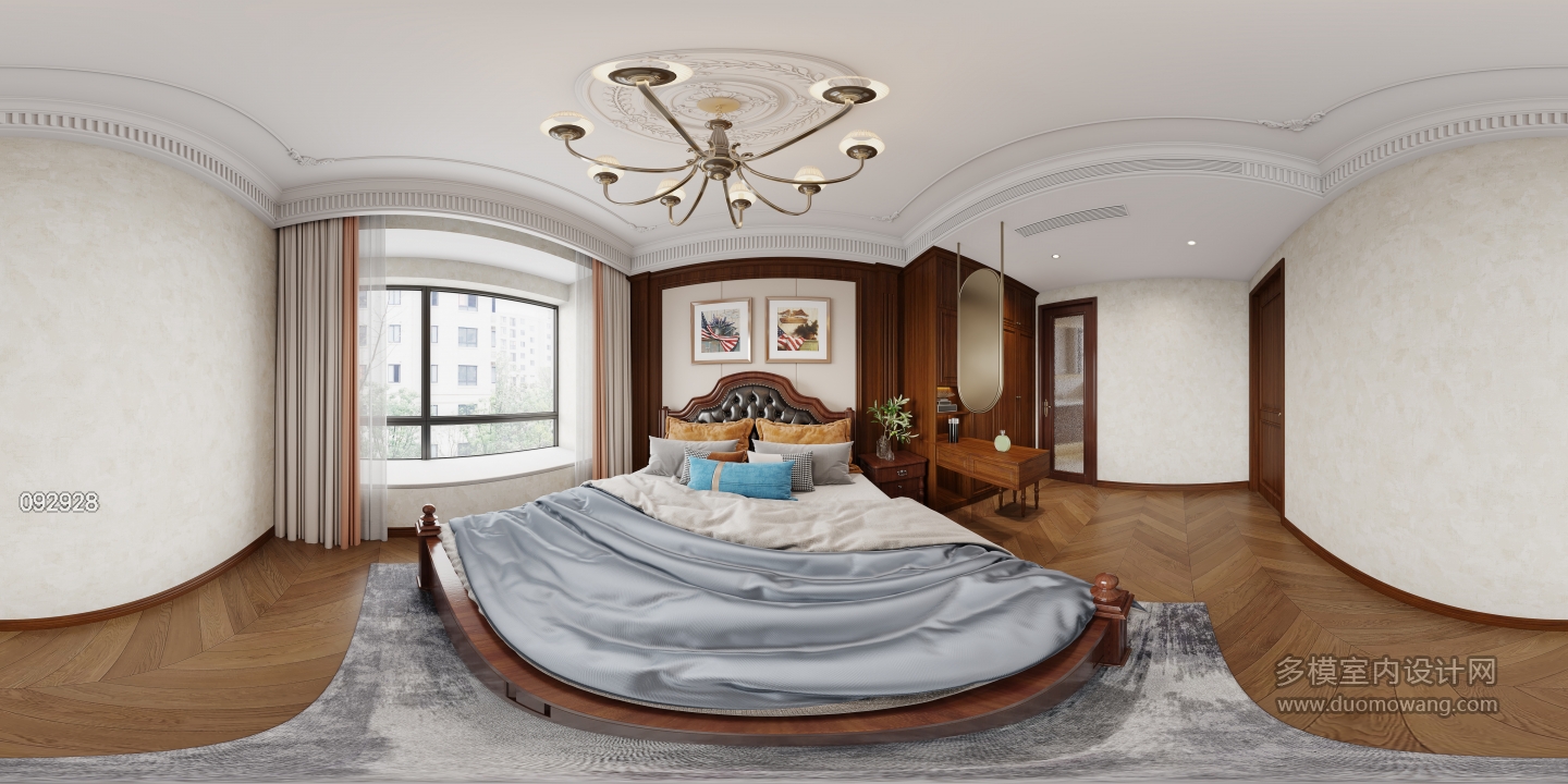 美式主卧全景