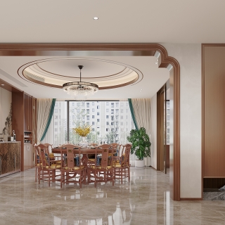 新中式客餐厅单张三