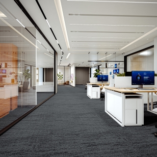 现代办公公区静态