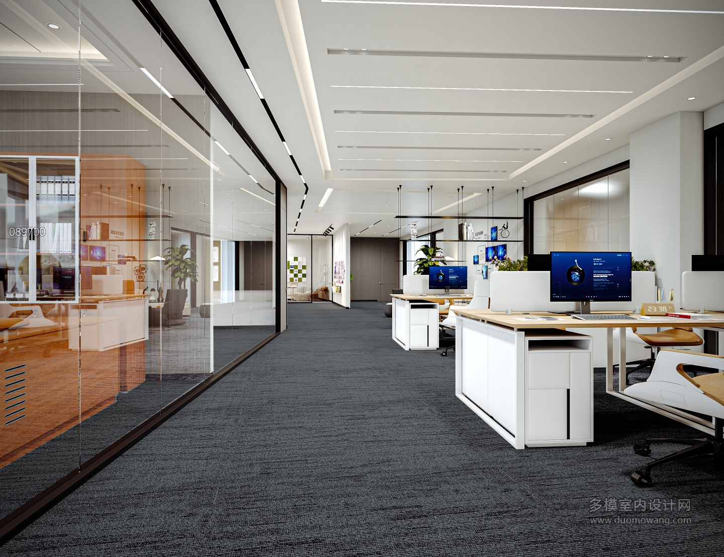 现代办公公区静态