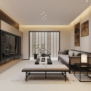 新中式-1客厅静态