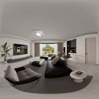 现代简约客餐厅