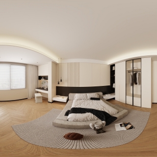 现代简约-二楼主卧