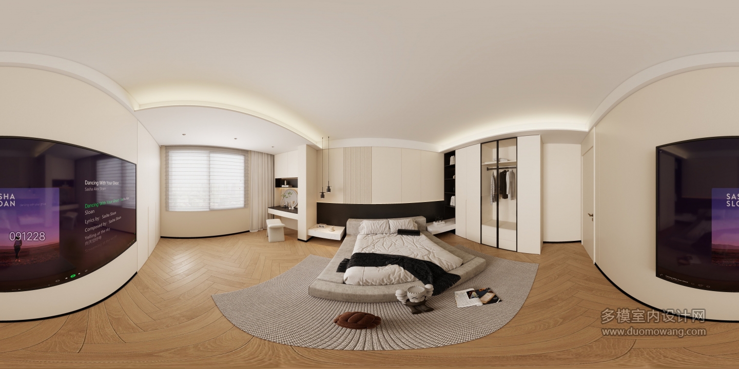 现代简约-二楼主卧