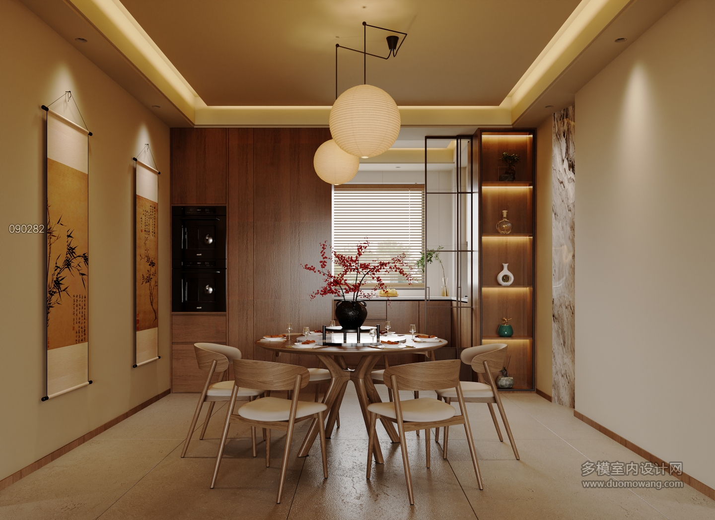 04-平面施工图-滨湖一号_recover_单张餐厅